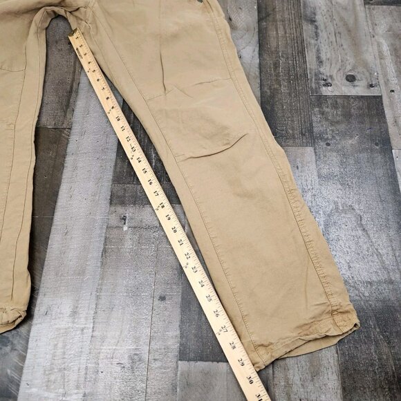 Mens Helix size 32x30 Slim Fit Rip Stop Outdoor Canvas Flat Front Pants - Picture 6 of 10